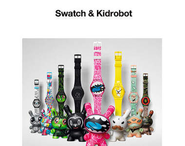 Kidrobot×Swatch by BEAMS發售活動 巨大手錶彩繪 Kidrobot×Swatch by BEAMS發售活動 巨大手錶彩繪