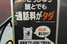 日本電信公司《爭狗之戰》au偷用了softbank的招牌狗!? 日本電信公司《爭狗之戰》au偷用了softbank的招牌狗!?