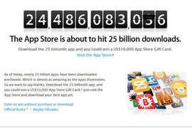 蘋果App Store 250億次下載 二禮拜後的月圓時刻正是下手時候!? 蘋果App Store 250億次下載 二禮拜後的月圓時刻正是下手時候!?