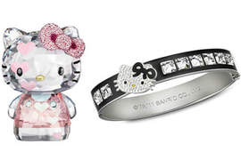 《水晶凱蒂貓》Swarovski x HELLO KITTY 打造出亮晶晶的凱蒂貓! 《水晶凱蒂貓》Swarovski x HELLO KITTY 打造出亮晶晶的凱蒂貓!