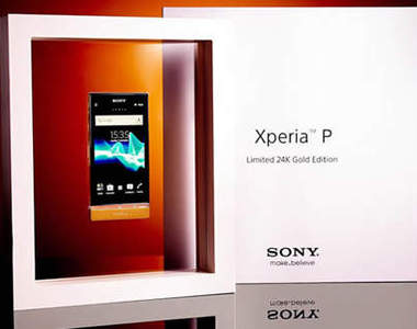 《Sony Xperia P》黃金24K金身加持 超閃光限量亮相~ 《Sony Xperia P》黃金24K金身加持 超閃光限量亮相~