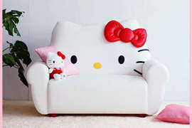 《 Hello Kitty沙發》真的是超かわいい~~~♥ 《 Hello Kitty沙發》真的是超かわいい~~~♥