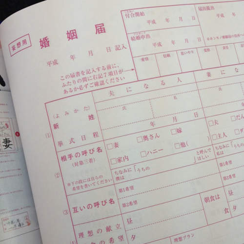 《妄想結婚證書》日本結婚情報誌的贈品真是越來越具攻擊性了...