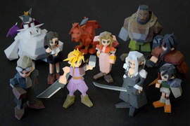 FF7粉絲自製3D列印模型 回味最初的方塊人 FF7粉絲自製3D列印模型 回味最初的方塊人