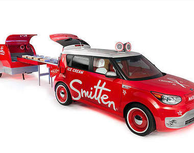 不只可愛《Kia Soul EV》變身可口冰淇淋車? 不只可愛《Kia Soul EV》變身可口冰淇淋車?