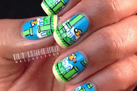 《Flappy Bird》夯到不行 一起來指甲彩繪吧 《Flappy Bird》夯到不行 一起來指甲彩繪吧