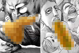 《進擊的巨人展》進食中車站廣告自主規制好瘟腥(餓了) 《進擊的巨人展》進食中車站廣告自主規制好瘟腥(餓了)