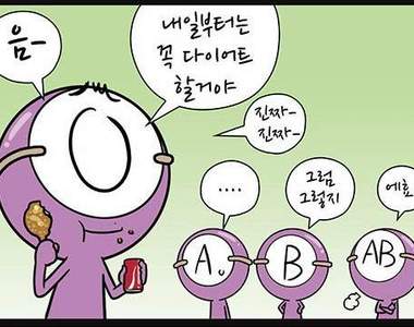 ABO血型攻略《減肥篇》真不想承認…但真的好準啊~ ABO血型攻略《減肥篇》真不想承認…但真的好準啊~