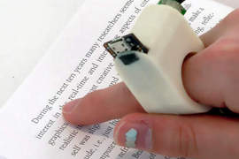 FingerReader盲人手指朗讀機 用手指一指就能幫你翻譯 FingerReader盲人手指朗讀機 用手指一指就能幫你翻譯