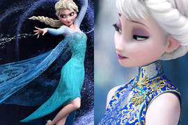 《冰雪奇緣》當Elsa和Anna穿上旗袍 天阿美的不像話 《冰雪奇緣》當Elsa和Anna穿上旗袍 天阿美的不像話