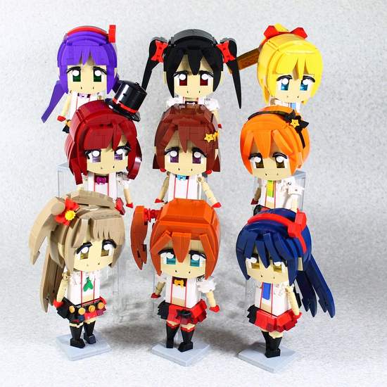 《LoveLive！》樂高堆出 μ`s 9位成員 相似度百分百