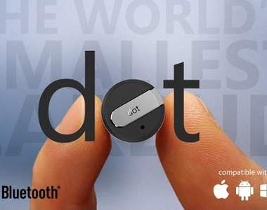 《超小型藍芽耳機》不到一元硬幣大小的新型藍芽耳機「Dot」登場 《超小型藍芽耳機》不到一元硬幣大小的新型藍芽耳機「Dot」登場