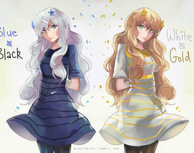 《藍黑x白金洋裝》擬人 百合向壓倒性勝利(心) 《藍黑x白金洋裝》擬人 百合向壓倒性勝利(心)