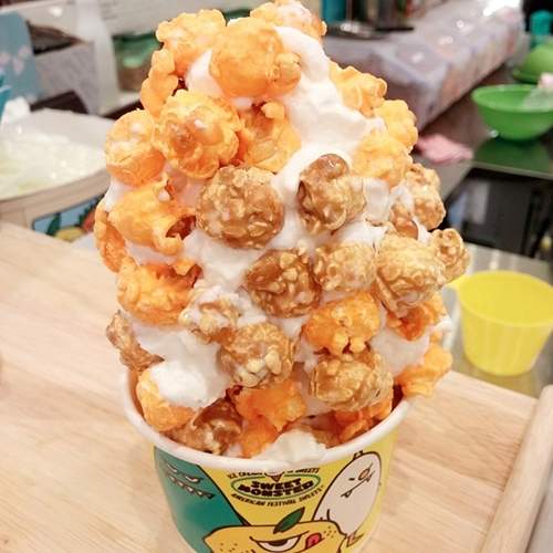 夏日冰品新選擇《爆米花冰淇淋》以後去電影院就吃你了（誤）