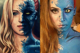 Lianne Moseley《彩繪藝術Cosplay》完整的把二次元的平面感重現 Lianne Moseley《彩繪藝術Cosplay》完整的把二次元的平面感重現