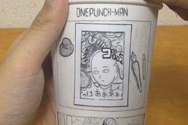 《一拳超人動圖》在紙杯上也有秒殺怪人的威力 《一拳超人動圖》在紙杯上也有秒殺怪人的威力