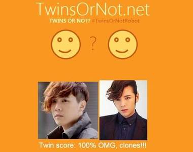 韓星版《Twins Or Not 雙胞胎指數》給系統測就知道像不像啦 韓星版《Twins Or Not 雙胞胎指數》給系統測就知道像不像啦