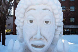 《札幌雪祭》超逼真動漫系雪雕 一想到會融化就好捨不得…… 《札幌雪祭》超逼真動漫系雪雕 一想到會融化就好捨不得……
