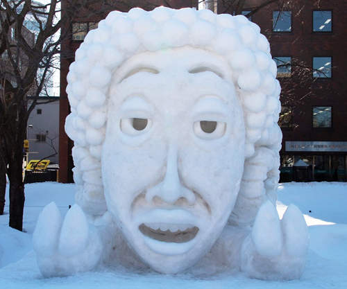 《札幌雪祭》超逼真動漫系雪雕 一想到會融化就好捨不得…… 《札幌雪祭》超逼真動漫系雪雕 一想到會融化就好捨不得……