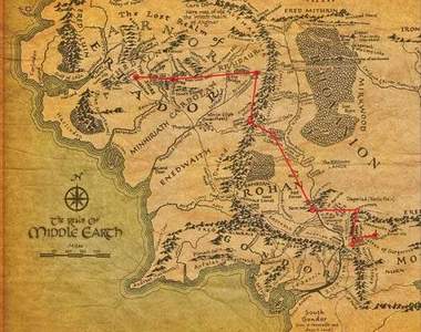 科學解密《魔戒主角佛羅多到底走了多遠》中古世界地圖vs.谷哥地圖 科學解密《魔戒主角佛羅多到底走了多遠》中古世界地圖vs.谷哥地圖