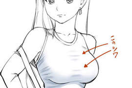 這也是種性感《隱乳山脈》巨乳才會有的衣服皺摺 這也是種性感《隱乳山脈》巨乳才會有的衣服皺摺