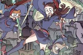 《小魔女學園》尖尖魔女帽搭配掃帚的可愛小魔女 Kill La Kill製作公司TRIGGER出品 《小魔女學園》尖尖魔女帽搭配掃帚的可愛小魔女 Kill La Kill製作公司TRIGGER出品