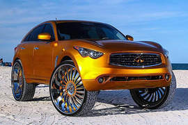 金光閃閃《Infiniti FX》穿上32吋新鞋超霸氣 金光閃閃《Infiniti FX》穿上32吋新鞋超霸氣