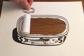 《撕紙立體插畫》丹麥藝術家只用黑筆和白紙做出來的可愛創意插畫 《撕紙立體插畫》丹麥藝術家只用黑筆和白紙做出來的可愛創意插畫