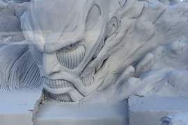 《2016札幌雪祭》未展先轟動 進擊的巨人雪雕真的太壯觀啦~ 《2016札幌雪祭》未展先轟動 進擊的巨人雪雕真的太壯觀啦~