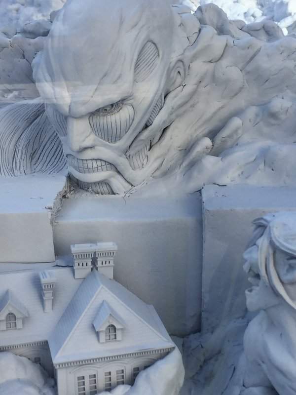 《2016札幌雪祭》未展先轟動 進擊的巨人雪雕真的太壯觀啦~ 《2016札幌雪祭》未展先轟動 進擊的巨人雪雕真的太壯觀啦~