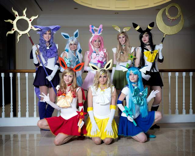 精靈寶可夢《伊布美少女戰士》擬人Cosplay 伊布們果然是優美的孩子們啊(心) 精靈寶可夢《伊布美少女戰士》擬人Cosplay 伊布們果然是優美的孩子們啊(心)