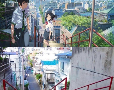 《你的名字》動畫 vs 真實場景 聖地巡禮 真想親自走一趟呀~ 《你的名字》動畫 vs 真實場景 聖地巡禮 真想親自走一趟呀~