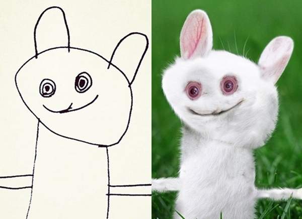 微閱覽注意《把兒子的畫變成真的照片》小孩創造的東西總是最詭異......