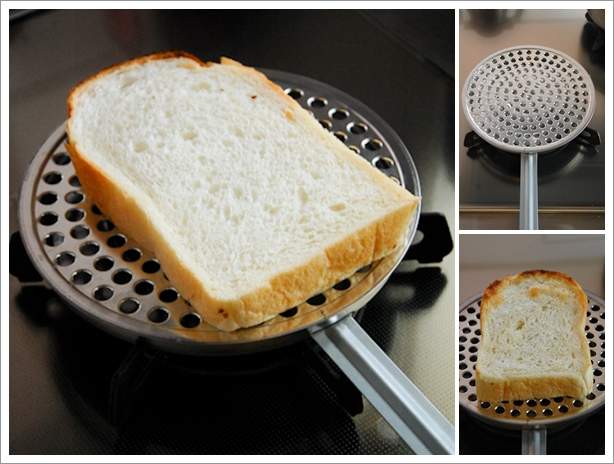 《烤吐司精緻鐵網》家裡沒烤箱也有讓麵包香噴噴的方法