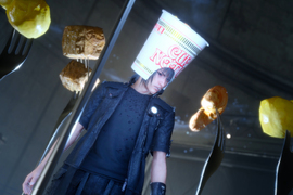 《FF15x日清泡麵》原來王子修練十年就是為了當一碗了不起的泡麵... 《FF15x日清泡麵》原來王子修練十年就是為了當一碗了不起的泡麵...