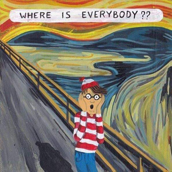 微獵奇《諷刺現代扭曲社交插畫》不想變得跟這些一樣啊～（丟手機）