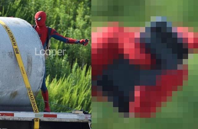 好窮的Marvel版《蜘蛛人》拿iphone 3gs而且螢幕還是破的…