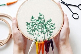 《蔬菜刺繡》種出立體的羊毛氈蘿蔔還可以收成喲ww 《蔬菜刺繡》種出立體的羊毛氈蘿蔔還可以收成喲ww