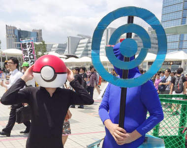 C90第一天《Pokemon Go搞怪COSPLAY》扮演補給站超有人氣…… C90第一天《Pokemon Go搞怪COSPLAY》扮演補給站超有人氣……