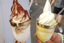 弘大話題甜點《高腳杯提拉米蘇冰淇淋》直接乾一杯豪邁喝下~ 弘大話題甜點《高腳杯提拉米蘇冰淇淋》直接乾一杯豪邁喝下~