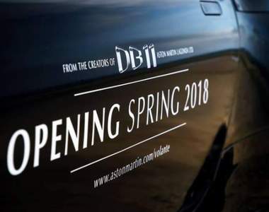 上空原型《Aston Martin DB11 Volante》預告2018年春天現身 上空原型《Aston Martin DB11 Volante》預告2018年春天現身