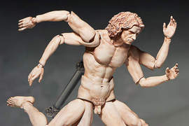 figma《達文西維特魯威人》四手四腳都可以動喔ww figma《達文西維特魯威人》四手四腳都可以動喔ww
