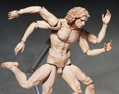 figma《達文西維特魯威人》四手四腳都可以動喔ww figma《達文西維特魯威人》四手四腳都可以動喔ww