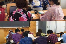 日本大學《浴衣日VS格子襯衫日》難道這就是理科跟人家的不同嗎ww(淚) 日本大學《浴衣日VS格子襯衫日》難道這就是理科跟人家的不同嗎ww(淚)
