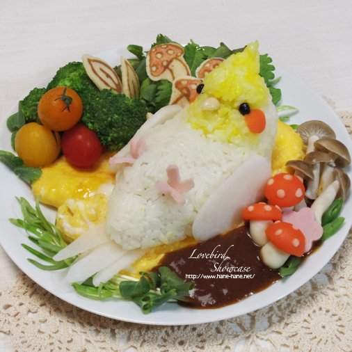 超真實《鸚鵡料理》讓人捨不得吃的可愛模樣　只好一直盯著看惹（誤）