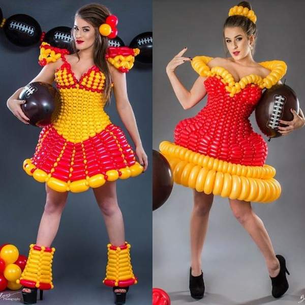 超強大《氣球禮服》一個月後只能給芭比穿也是這些作品的魅力之一XD