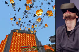 《Minecraft》支援Oculus Rift 第一人稱VR畫面來啦~ 《Minecraft》支援Oculus Rift 第一人稱VR畫面來啦~