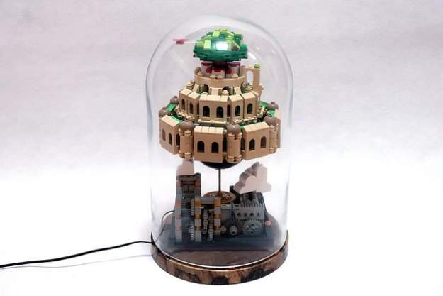 《天空之城音樂盒》韓國樂高達人製作超精巧作品 《天空之城音樂盒》韓國樂高達人製作超精巧作品