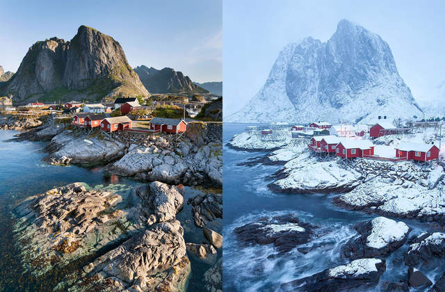 《夏天與冬天的美景比較》各有各的美～讓我們一起享受大自然的美景吧（陶醉）