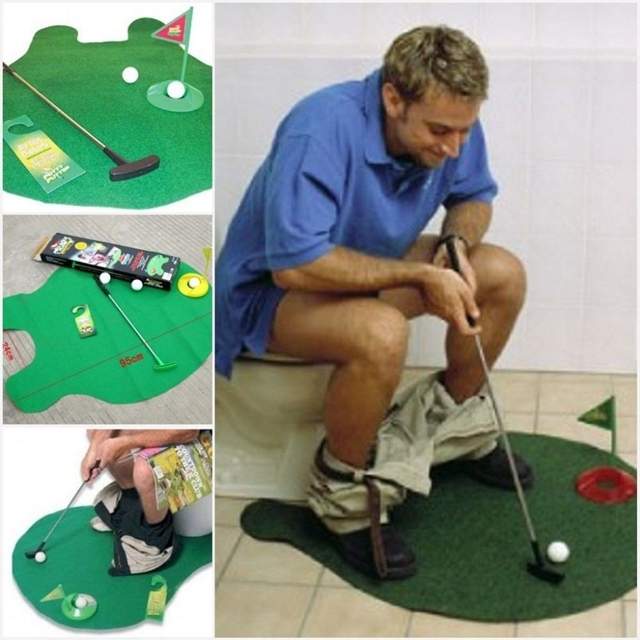 《用途不明的網拍商品》上廁所也要打高爾夫球？不能讓我好好上廁所嗎XD